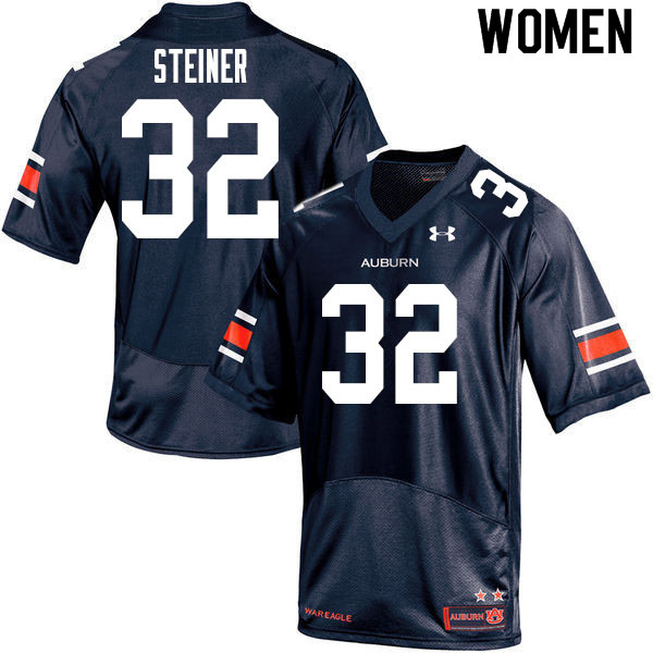 Women #32 Wesley Steiner Auburn Tigers College Football Jerseys Sale-Navy